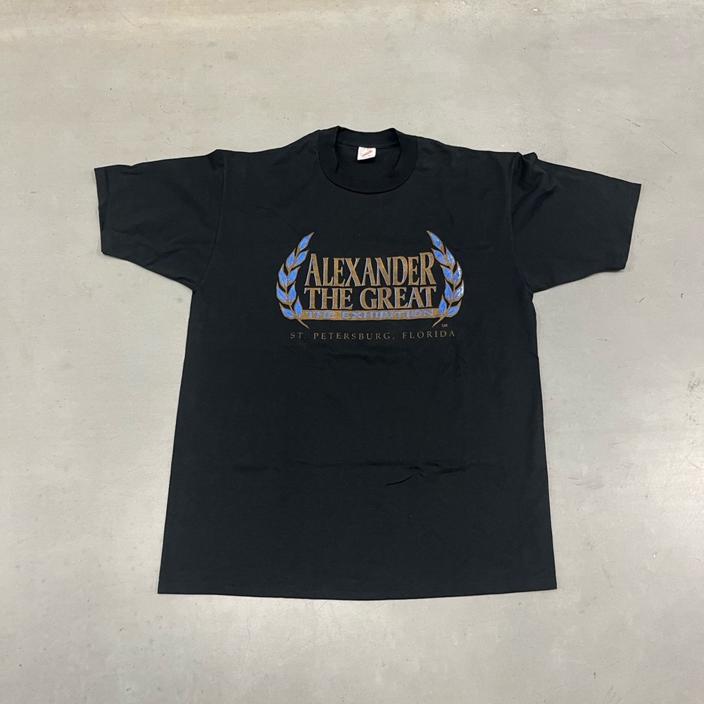Y2K Vintage Alexander The Great Shirt Sz XL Exhibition Promo St Pete Made In USA